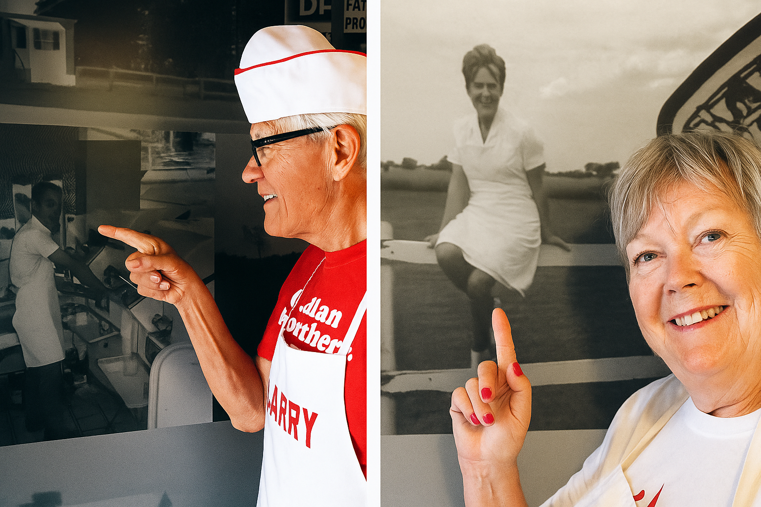 A charming, vintage-style ice cream shoppe with a welcoming storefront.